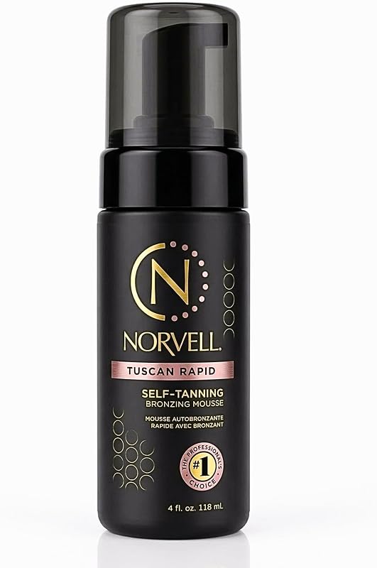 Tuscan Rapid Self Tanner Mousse 4 fl oz with Bronzer | Coconut Paradise Scent, Self Tanning Foam for a Natural Sun Kissed Glow and Radiant Skin
