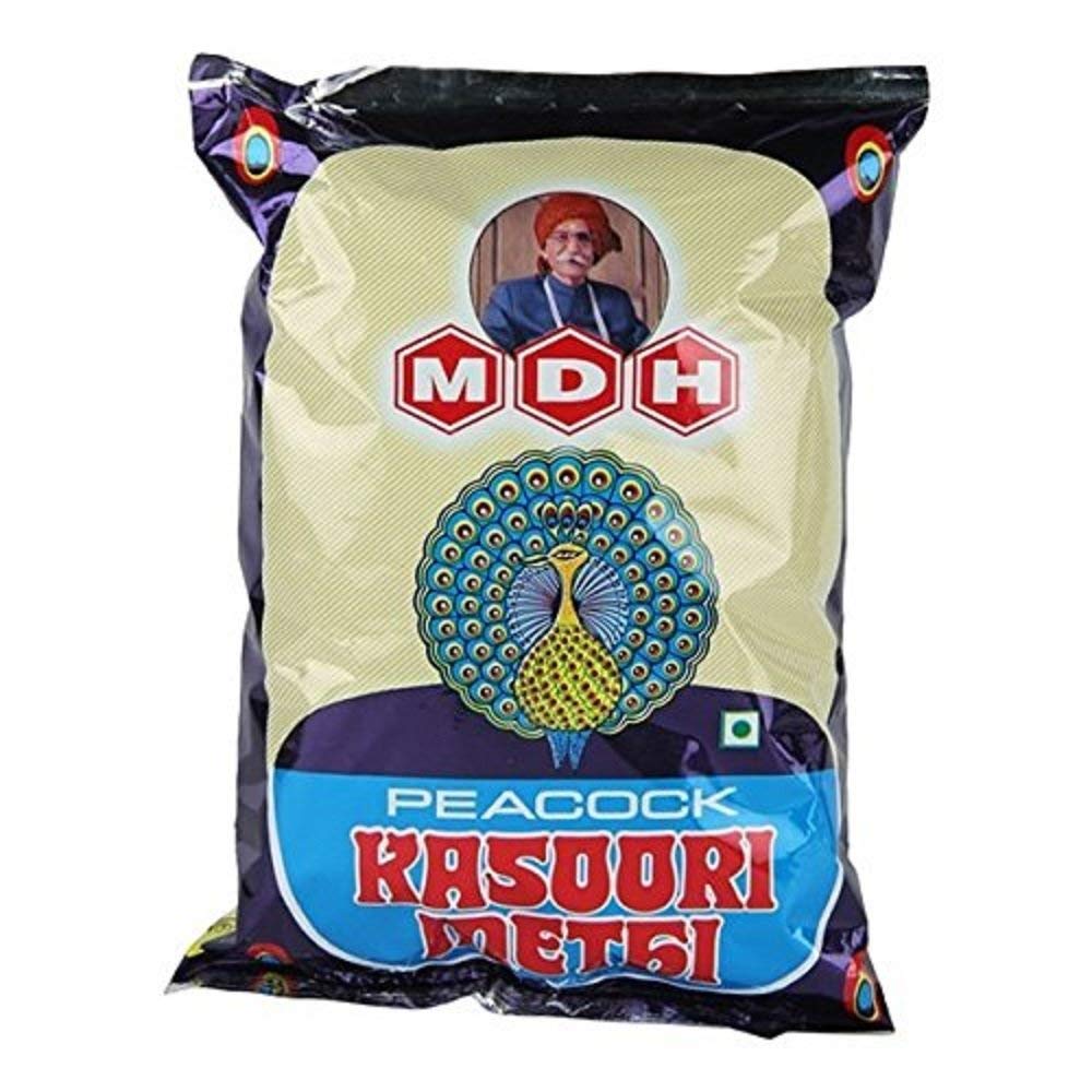 Peacock Kasoori Methi (dried Fenugreek Leaves) 3.5 Oz (100 grams) by MDH