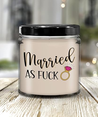 Miniatura 1 de Vela de boda para mujeres casadas como fuck divertida idea de felicitaciones para recién casados, parejas, hermanas, mejores amigas, novias, 9