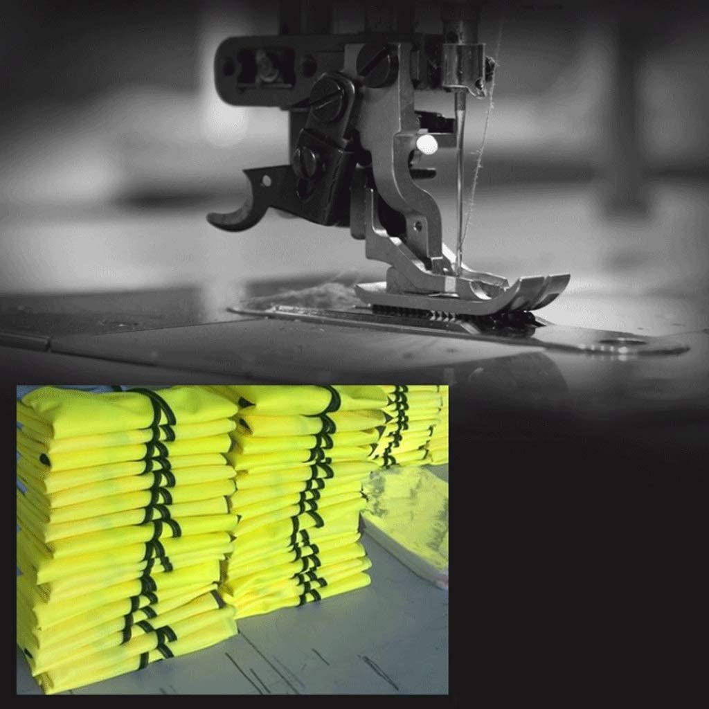 chaleco reflectante, Chaleco de seguridad alta visibilidad, traje reflectante construcción, chaleco, hilo baja elasticidad con bolsillos y overoles cremallera(Oranje)