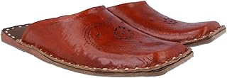 ar eyewar AR Men Rajasthani Ethnic Jutti Brown Leather Mojari Shoe 209-picture-30