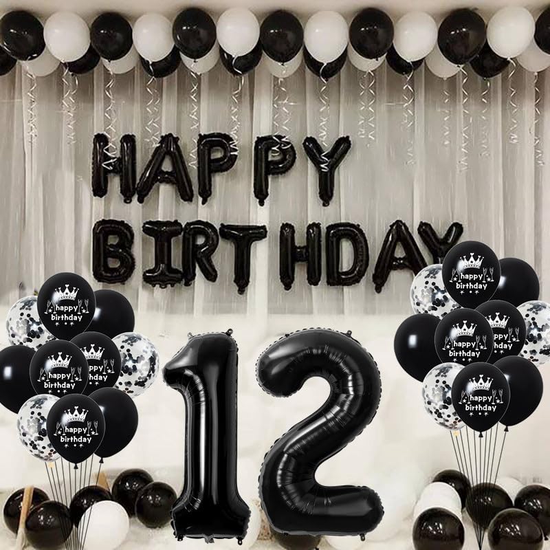 Decorazioni 18° Compleanno - Striscione 180x110 Cm, Palloncini Oro/Nero | Per Feste E Foto - Foto 7