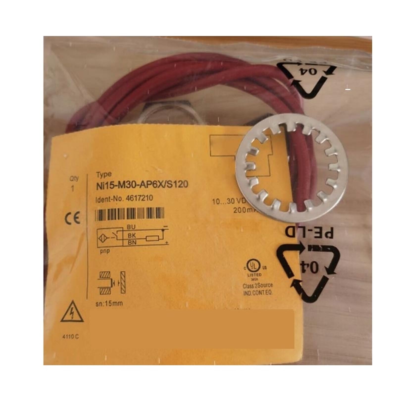 QAZXSEMUI 1pcs NI15-M30-AP6X/S120 NI15-M30-AN6X/S120 Switch Sensor(Ni15-m30-an6x S120)