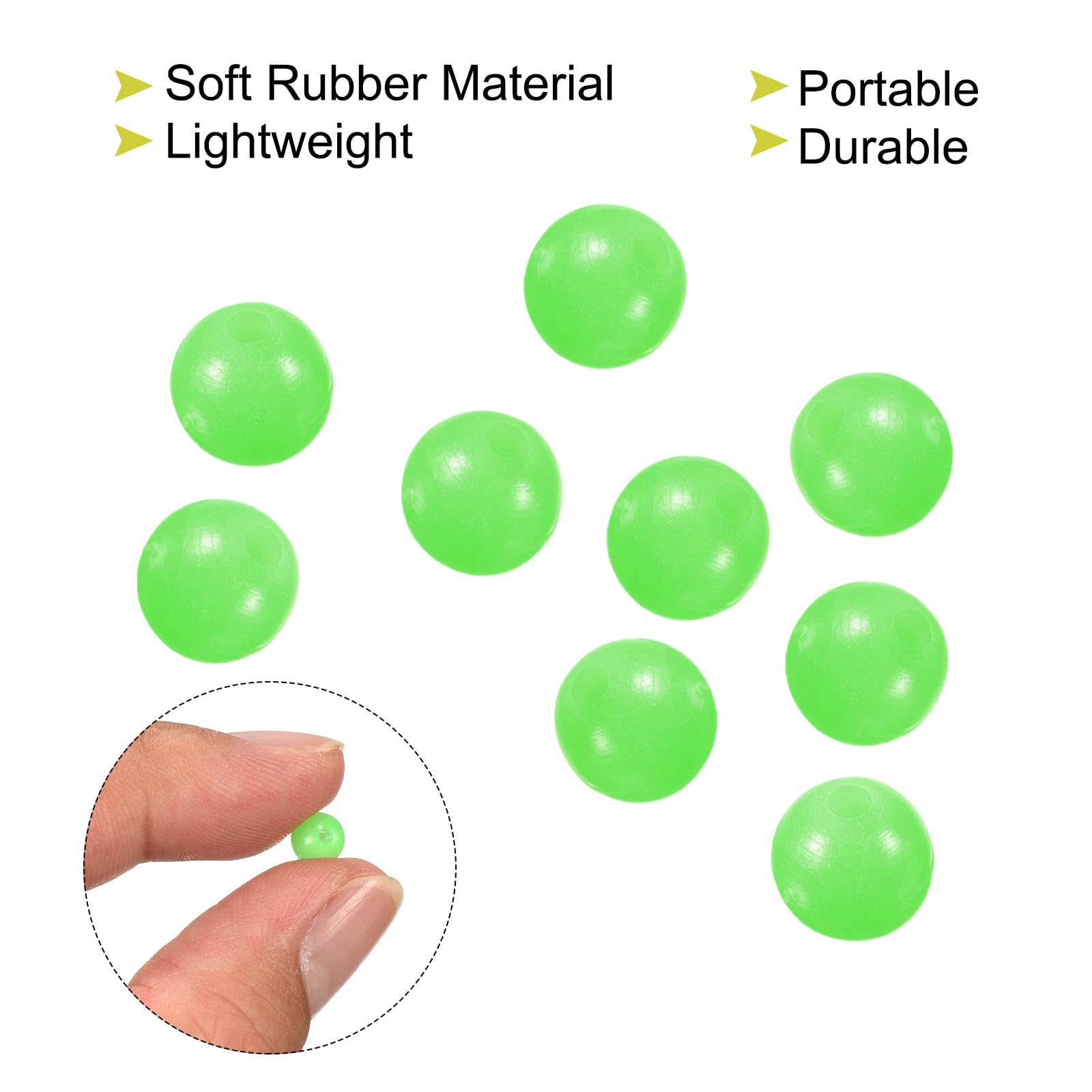 PATIKIL Perles de pêche pour leurre de pêche pour poisson-chat, appât, appât, ligne d'eau douce et salée