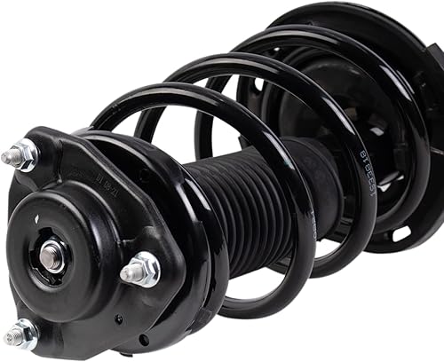 Miniatura 4 de TRQ - Conjunto de puntal delantero y resorte helicoidal (lados del conductor y del pasajero), para auto