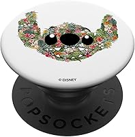 Vista 1 de Disney Lilo & Stitch Floral Stitch PopSockets PopGrip: agarre intercambiable para teléfonos y tabletas