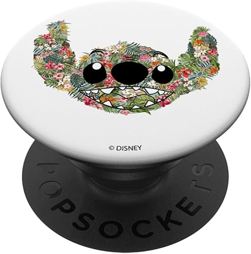 Disney Lilo & Stitch Floral Stitch PopSockets PopGrip agarre intercambiable para teléfonos y tabletas