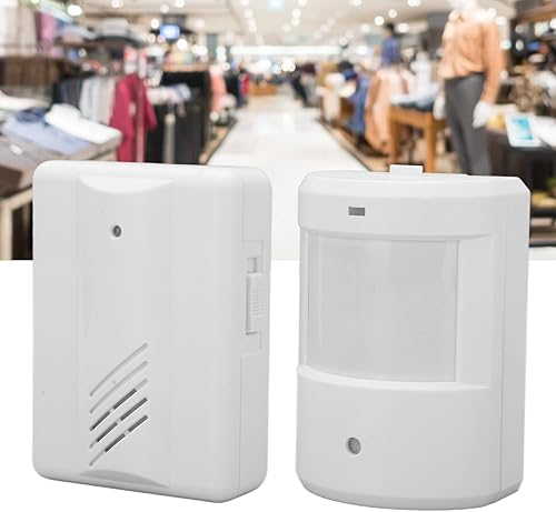 Miniatura 3 de Alarma inalámbrica para entrada de vehículos, sensor de movimiento infrarrojo, sistema de alerta de seguridad con receptor de timbre resistente a la