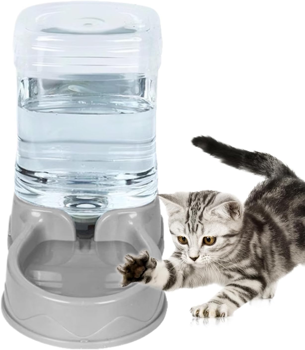 Cat and Dog Water Dispenser, Indoor Cat Food Dispenser Large Capacity Automatic Meal Dispensers Water Bowl for Cats and Dogs