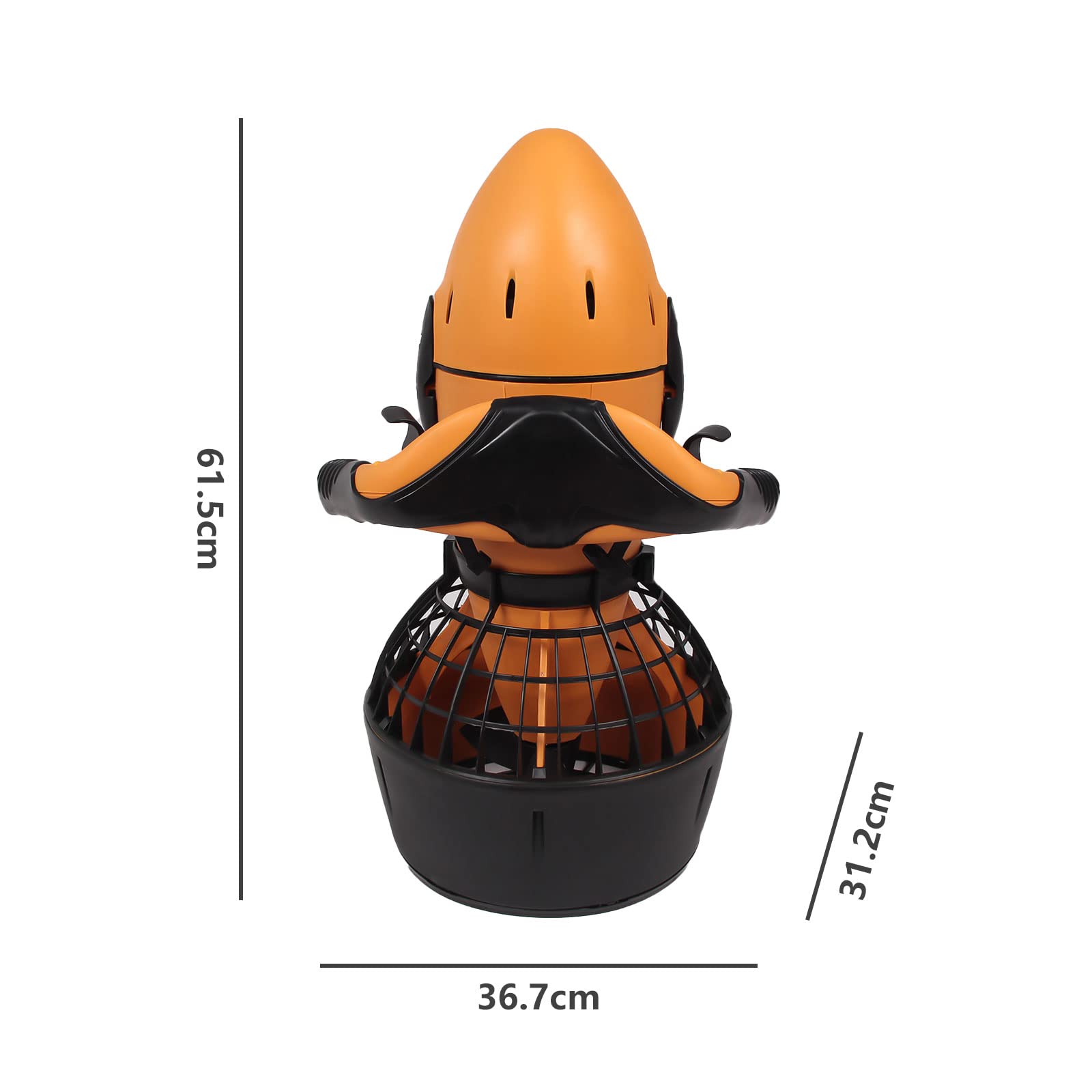 PEIXEN Scooter Marino Subacqueo Portatile, Booster per Immersioni E Nuoto con Batteria, 300w Elettrico per Piscina per Sport Acquatici E Immersioni Snorkeling E Avventura Marina Yellow