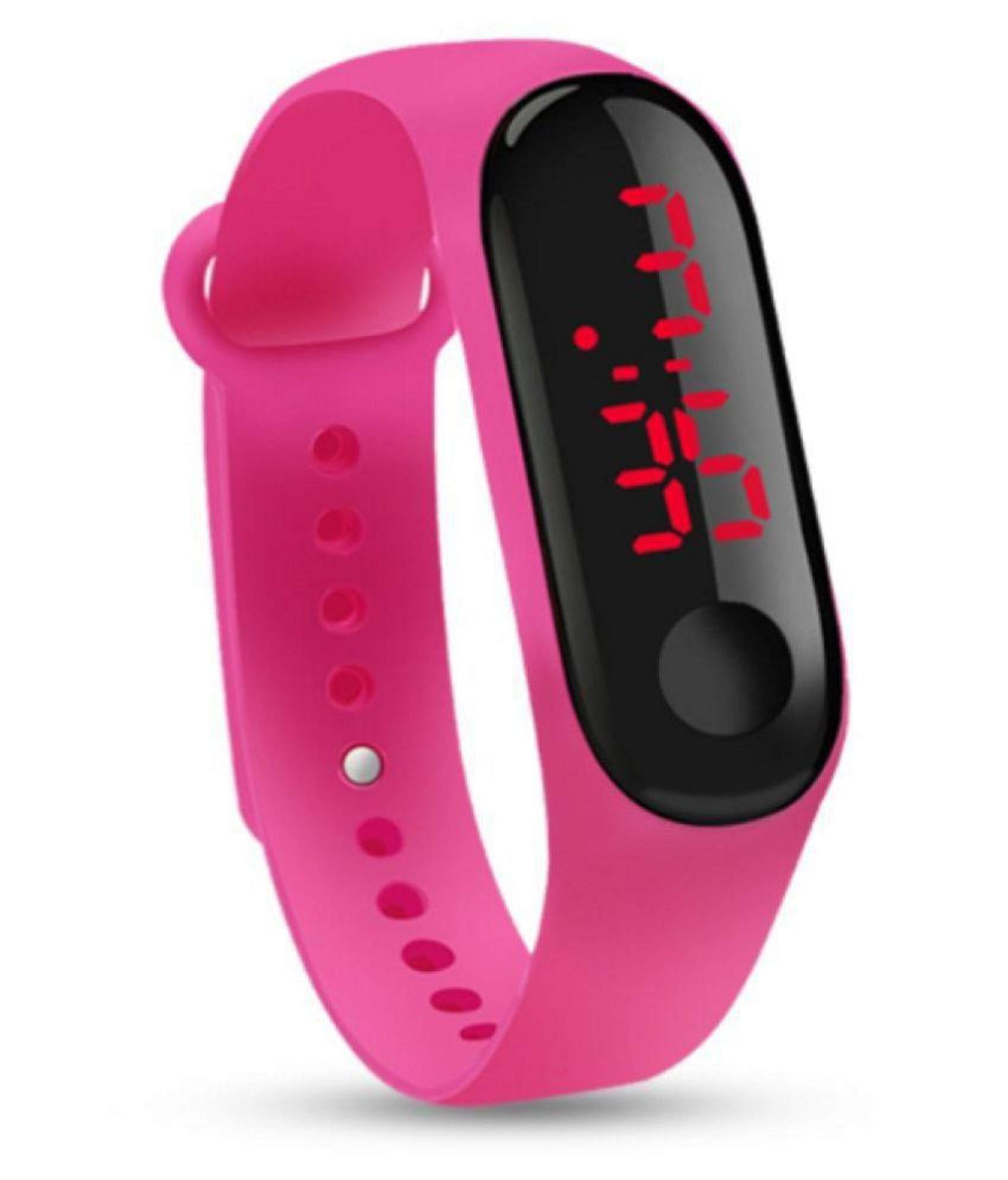 Pappi Haunt Unisex Silicone M3 Band Wrist Watch for Kids (Pink) (B08523KTT2) Amazon Price History, Amazon Price Tracker