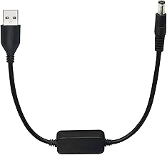 SinLoon 5v 12v usb 昇圧USB(Aタイプ)オス→DCジャックオス電源供給ケーブル(外径5.5mm内径2.1mm)黒30cm/用のカメラ、電気スタンド、スピーカー、Bluetoothヘッドセット、その他の5Vデバイス