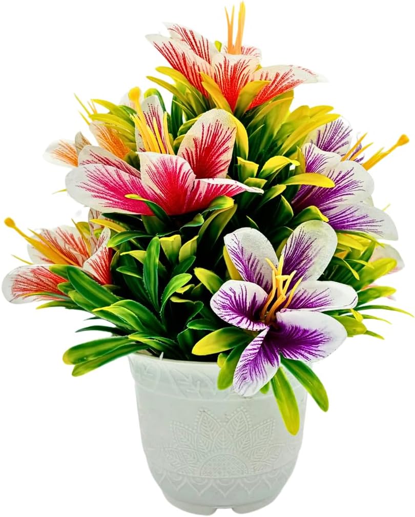 Mann/Creations Artificial Plants with Pot Showcase Decoration Plants Flowers | Fake Plant | Artificial Plants for Home Decor Office Gifting Plants Decorative Potted Plants (RV-AP20)