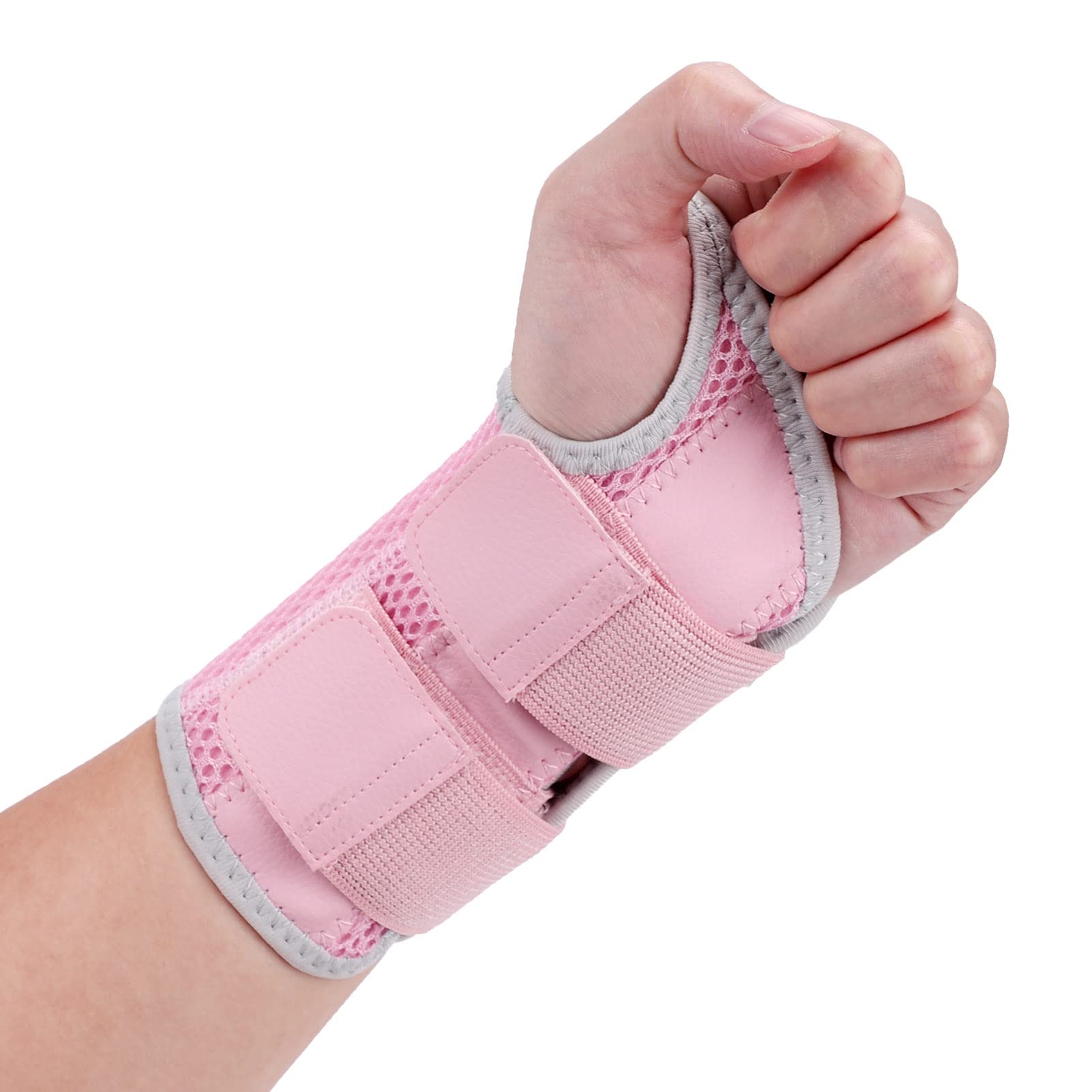 Wrist Brace for Carpal Tunnel Night Wrist Sleep Support Splint with Compression Sleeve Adjustable Straps for Pain Relief