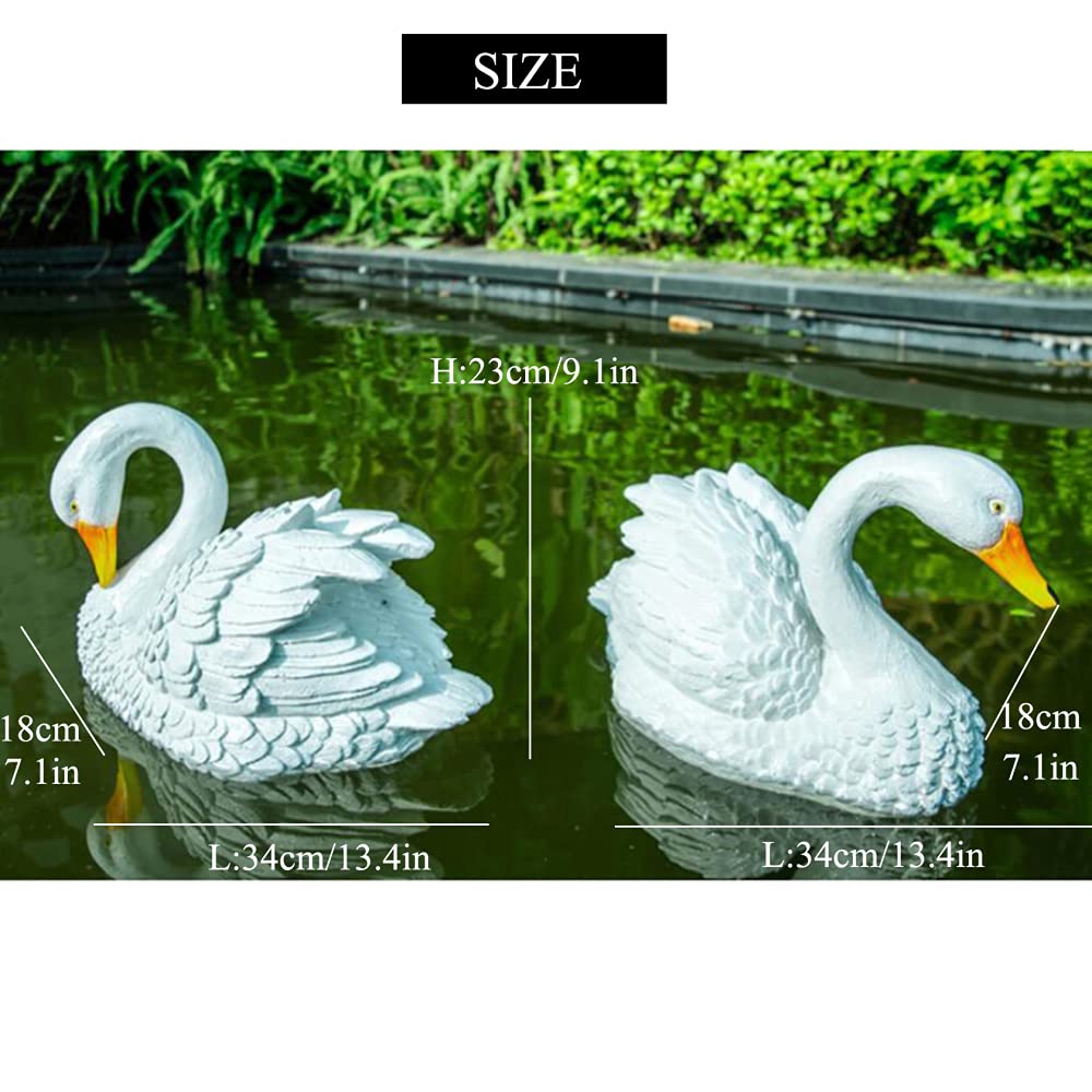 BK560　古銅　銅器　水鳥の群翔　大型 銅製 置物 台座付き　鴈 鴨 白鳥 雁 Amazon.co.jp: 白鳥のプールに浮かぶ置物、白い白鳥の庭の鳥の像、鯉の