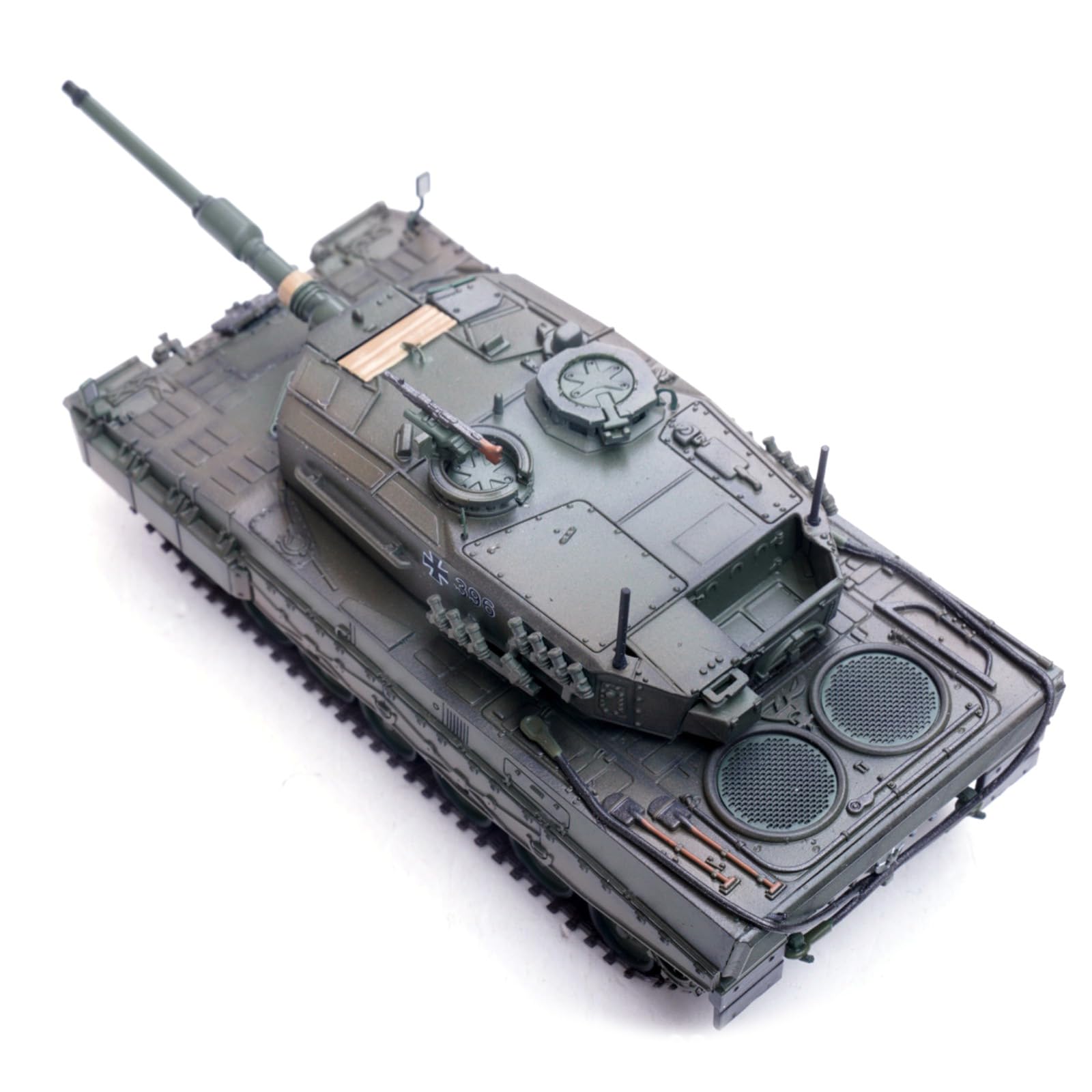 CHICHIYANG Alloy 1:72 Bundeswehr Leopard 2A4 Panzermodell Fertiges gepanzertes schweres Fahrzeugmodell für Sammler & Enthusiasten