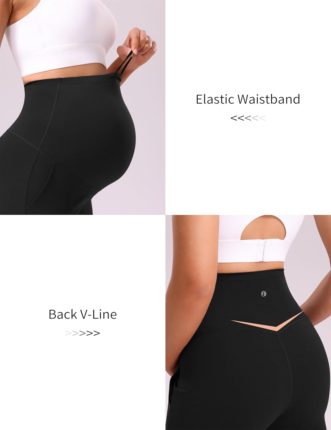 Mama Land Buttery Soft Maternity Athletic Shorts with Pockets 4"- Workout Gym Running Yoga Casual Pregnancy Clothes