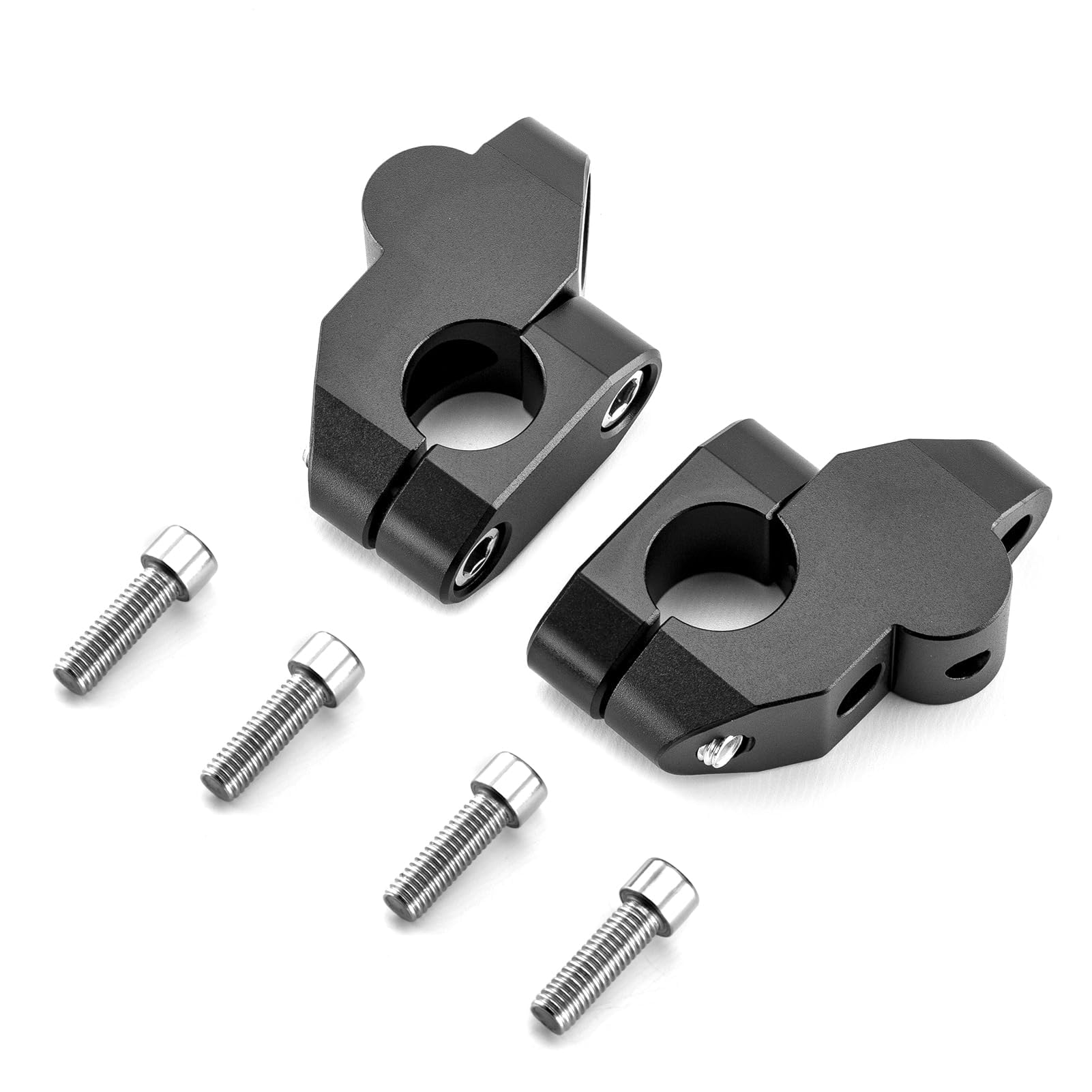 Mofun Universal 7/8" 22mm Motorcycle Handlebar Riser Clamp Compatible with Harley, DRZ 400/S MT-03 FZ1/ FZ8/ FZ16 Fit KLR650/Ninja 650R/Z125, Fit Grom MSX125/ ATV Fit Dirt Bike