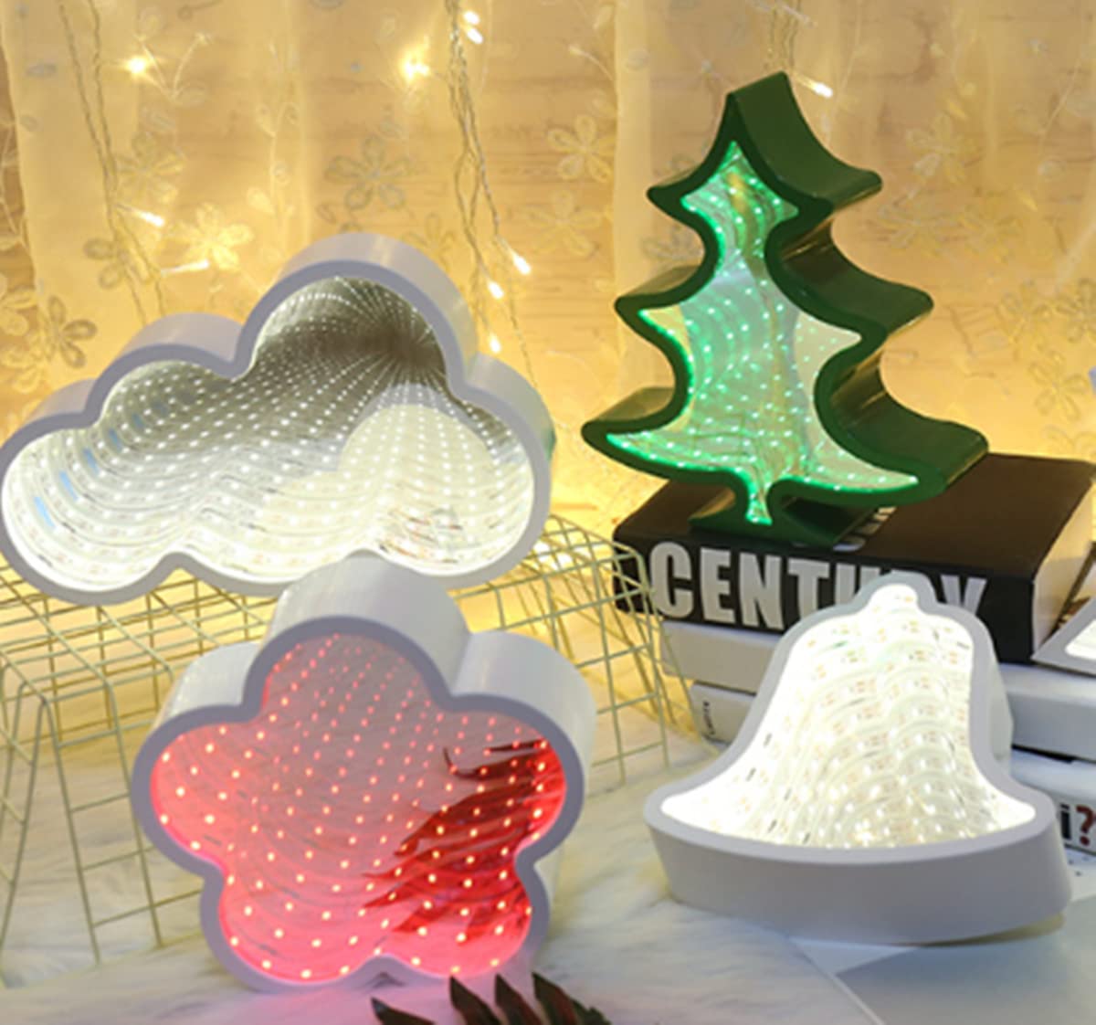 Amazon.co.jp : LEDインフィニティトンネルランプ、3Dミラー 