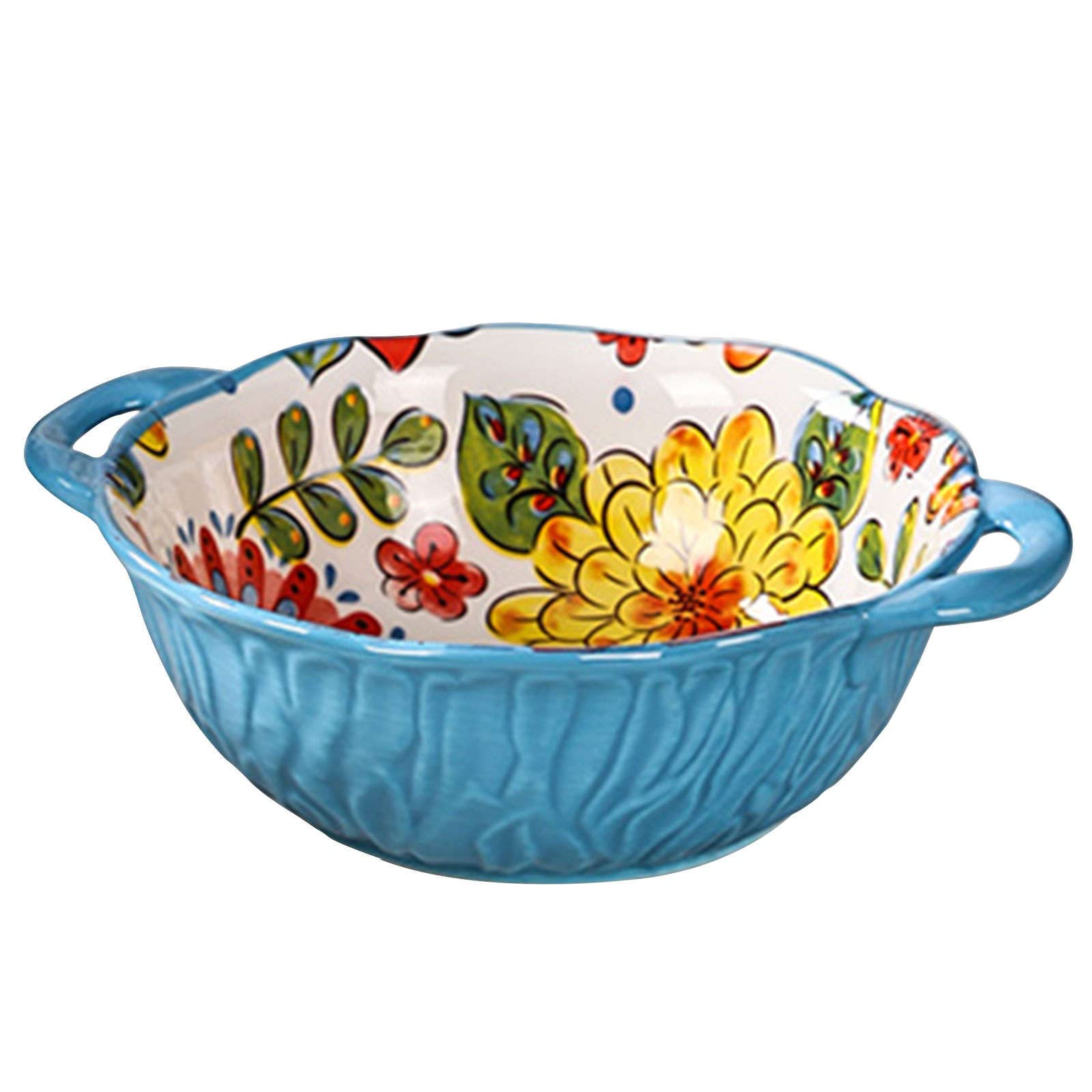 Vaisselle Bol à soupe ramen en céramique, tasse à soupe, grand bol à ramen en céramique, bol à soupe à l'oignon profond allant au four, bol de service allant au micro-ondes.-vert-1000 ml 35 oz (couleu