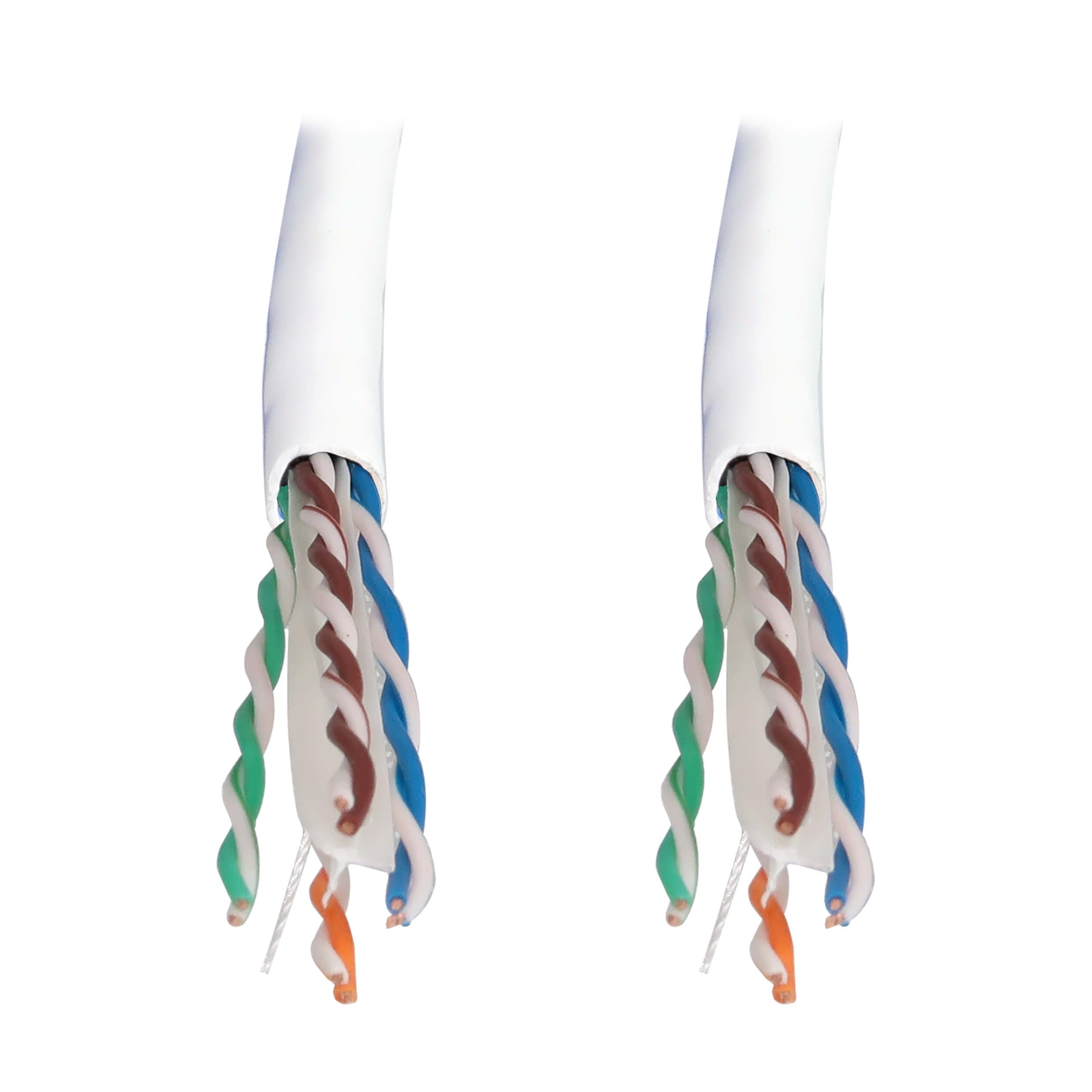 Tripp Lite Cavo Ethernet Cat6a Bobina da 1000 piedi, bianco, Cavo di rete in rame da 10 Gbps, Filo nudo a quattro coppie da 23 AWG, Cavo LAN UTP 10G CMR, 305 metri, (N223-01K-WH)
