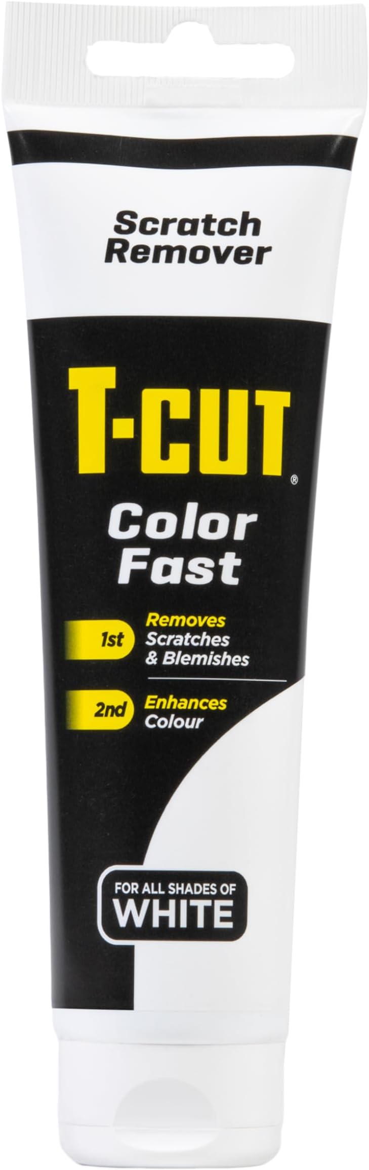 T-Cut Colour Fast White Car Wax Polish Scratch Remover Colour Enhancer - 150g