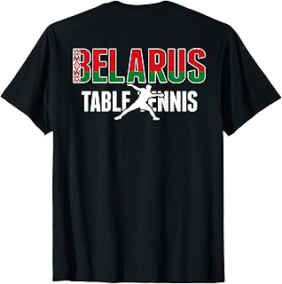 Belarus Table Tennis Fans Jersey Belarusian Ping Pong Lovers T-Shirt