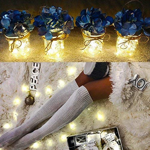 Ykb 6 Pcs Fairy Lights Led Starry String Lights With 20 Micro Leds On 3.3Ft/1M Copper Wire, Powered By 2Xcr2032(Incl) Batteries, For Wedding Party Holiday Halloween Christmas Decorations, Warm White #TOP3