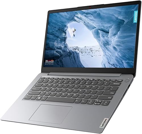 Miniatura 2 de Lenovo Ideapad 1 Laptop para negocios y estudiantes, pantalla HD de 14 pulgadas, Intel Celeron N4020, 4 GB de RAM, 128 GB EMMc + 512 GB PCIe SSD,