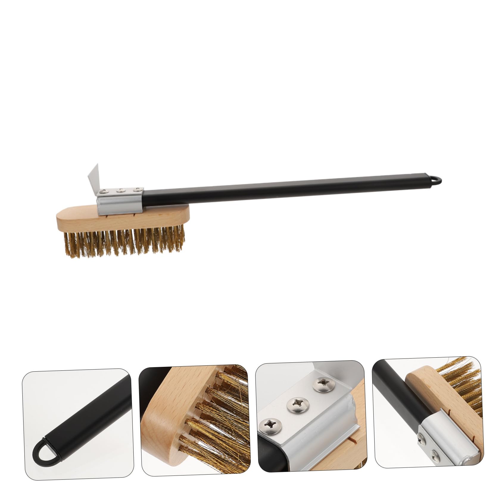 Bbq Grill Cleaning Brush Wire Roaster Brush Barbecue Tool for Pizza Oven Kitchen Cleaning Practical Labor Saving