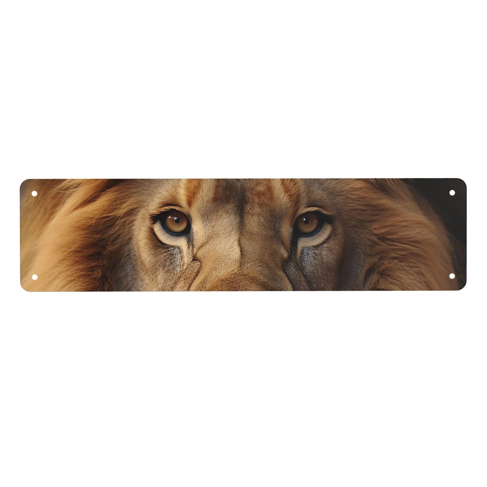 Vintage Metal Tin Signs Retro Garage Signs Stylish Wall Art Plaques for Home Decor Unique Poster 4x16 Inch African Lion Head Metal Sign Outdoor Wall Decorations Gifts