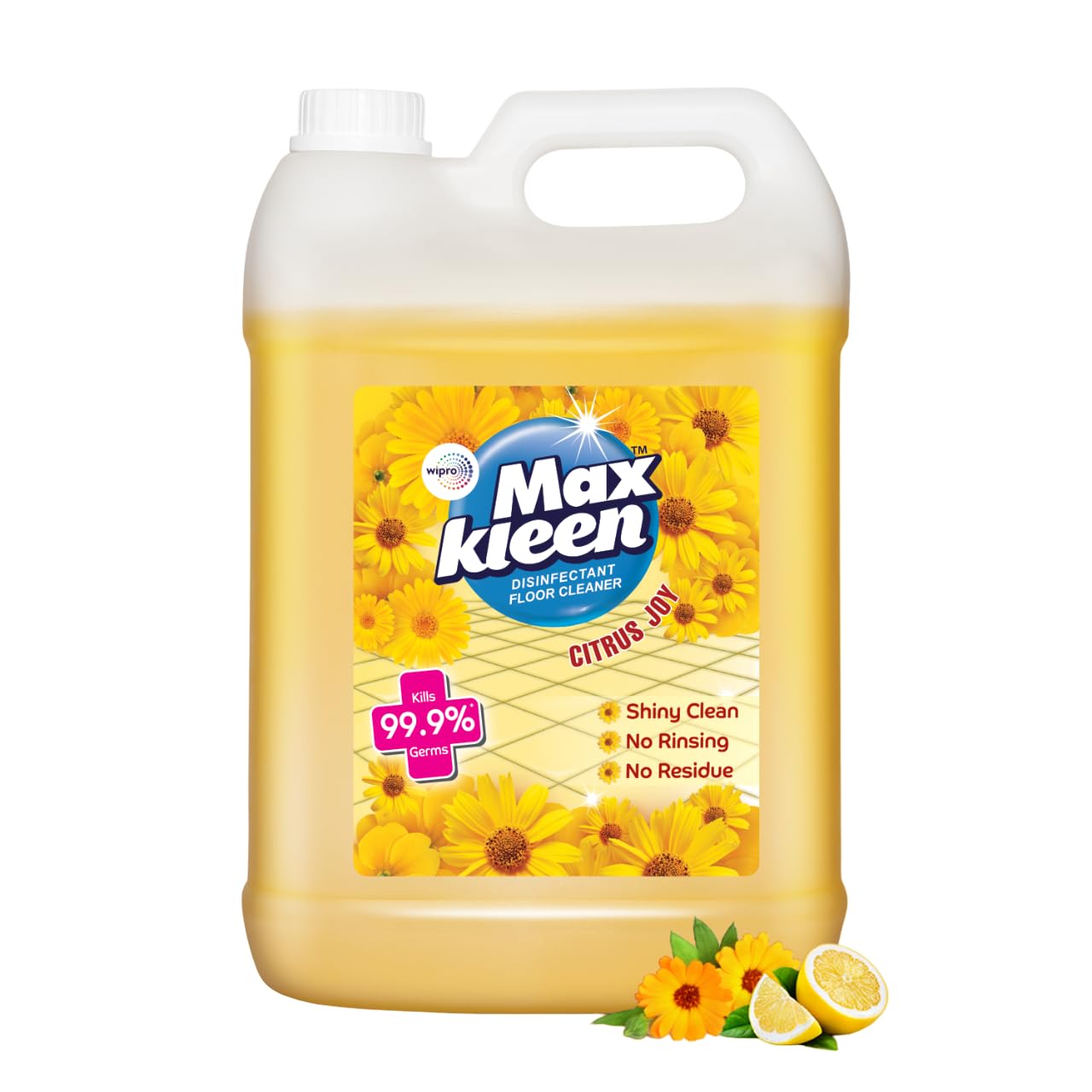 Maxkleen Wipro Citrus Joy 5Ltr Disinfectant Surface & Floor Cleaner| 99.9% Germ Protection with Deep Cleaning Technology| Safe for Kids & Pets (B08NL6JB6S) Amazon Price History, Amazon Price Tracker