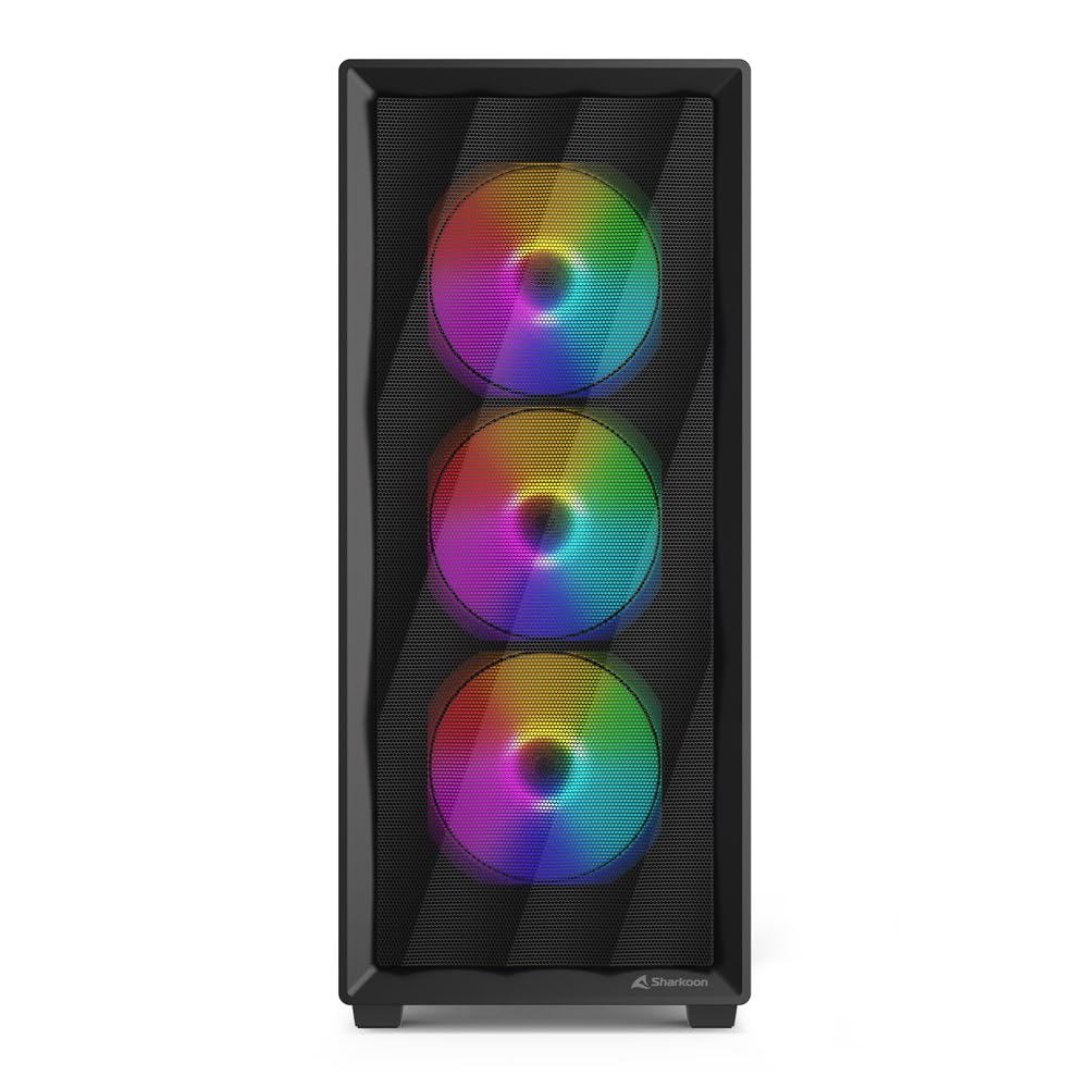 Sharkoon VK4 Rainbow Nero, ATX PC Case