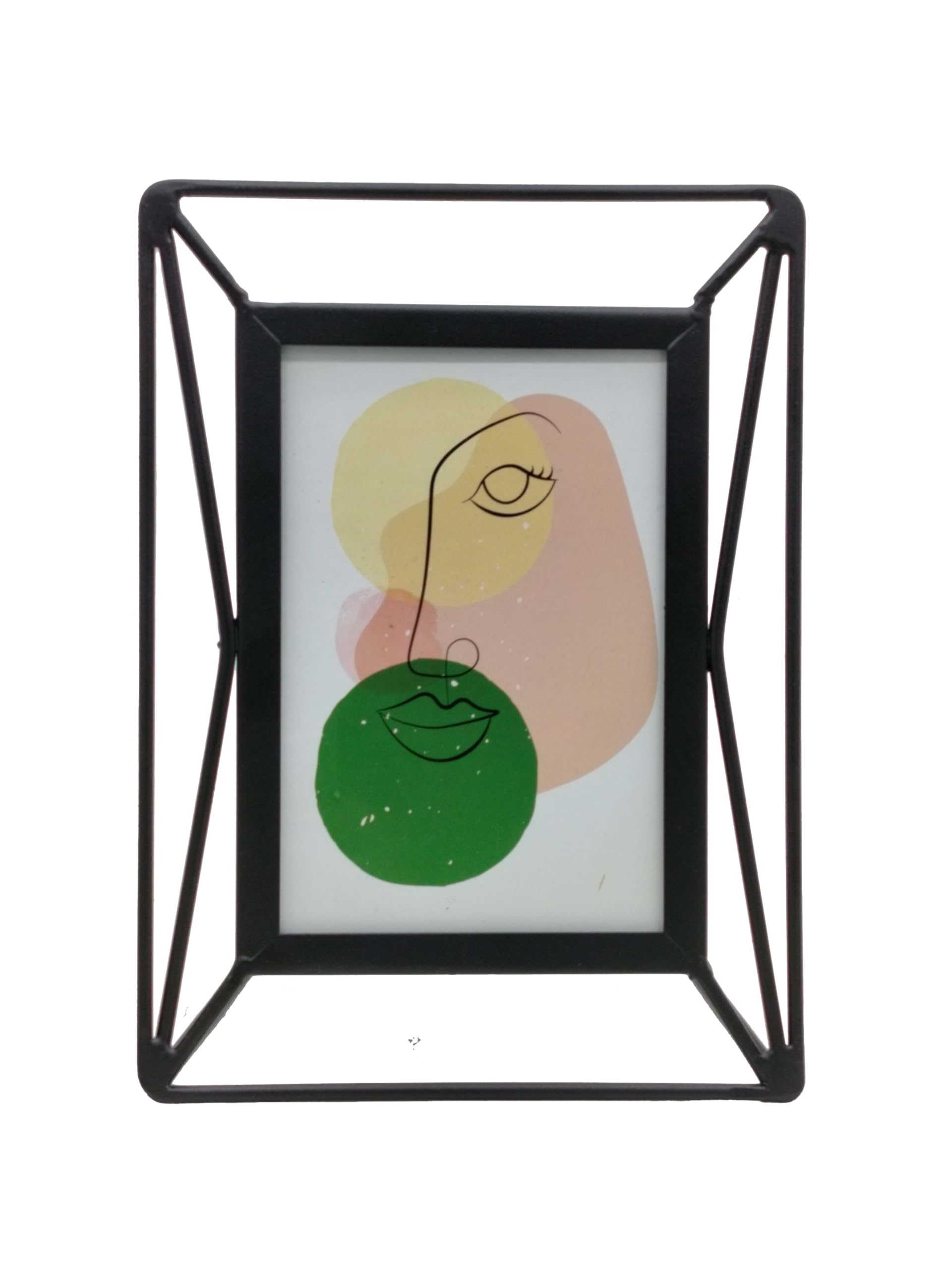 GARDEN KING Photo Frame with Metal Stand, Rectangular matte Picture Frame for Table, Elegant Gift for Spouses, Loved Ones, Birthdays & Weddings, Perfect for Table Display (Set of 1)