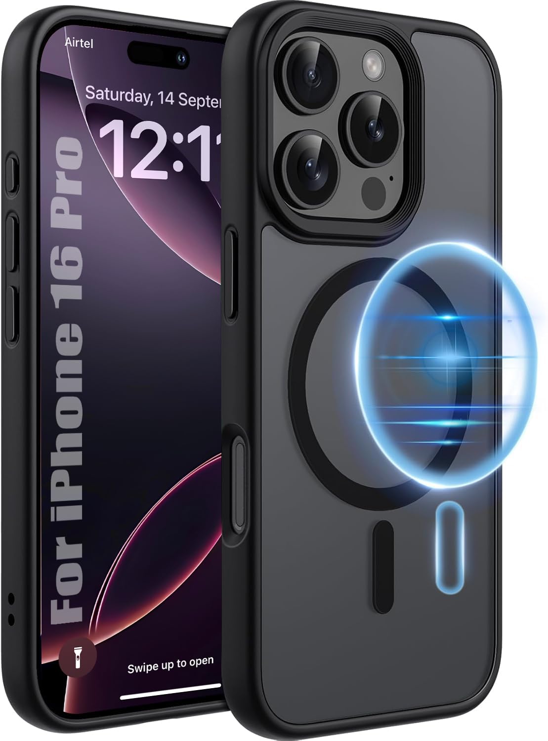 Enflamo Polycarbonate Matte Back Cover Case Compatible with Mag-Safe Designed for iPhone 14 Plus/iPhone 15 Plus | Ultra Hybrid Camera Bump Protection (Black) — Amazon image 12