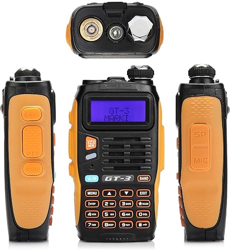 Miniatura 3 de BAOFENG GT-3 Mark-II Radio bidireccional, Walkie Talkie de doble banda recargable, chipsets actualizados, altavoz remoto y cargador de coche