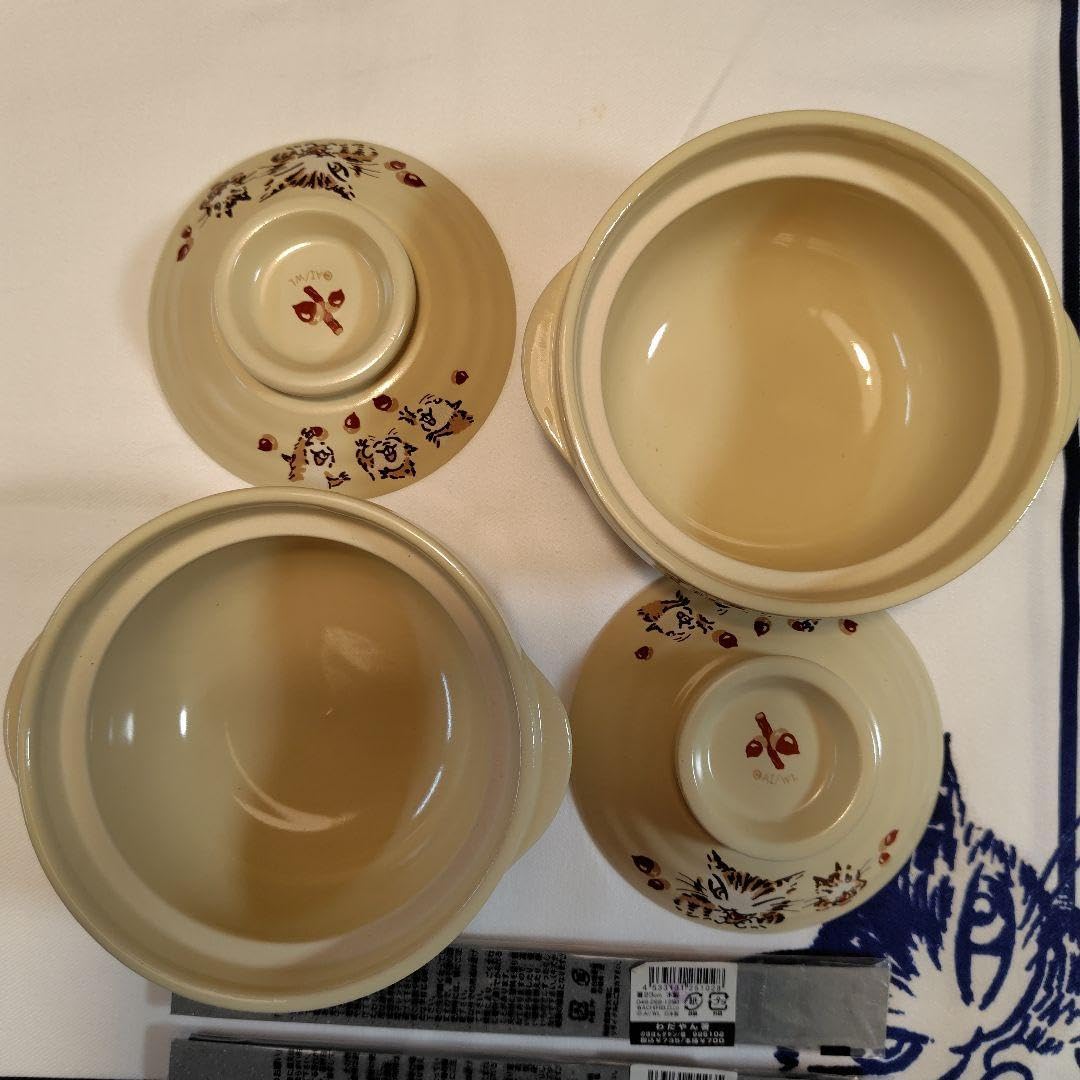 わちふぃーるど、ダヤン、どんぐりひとり土鍋2つ、わだやん