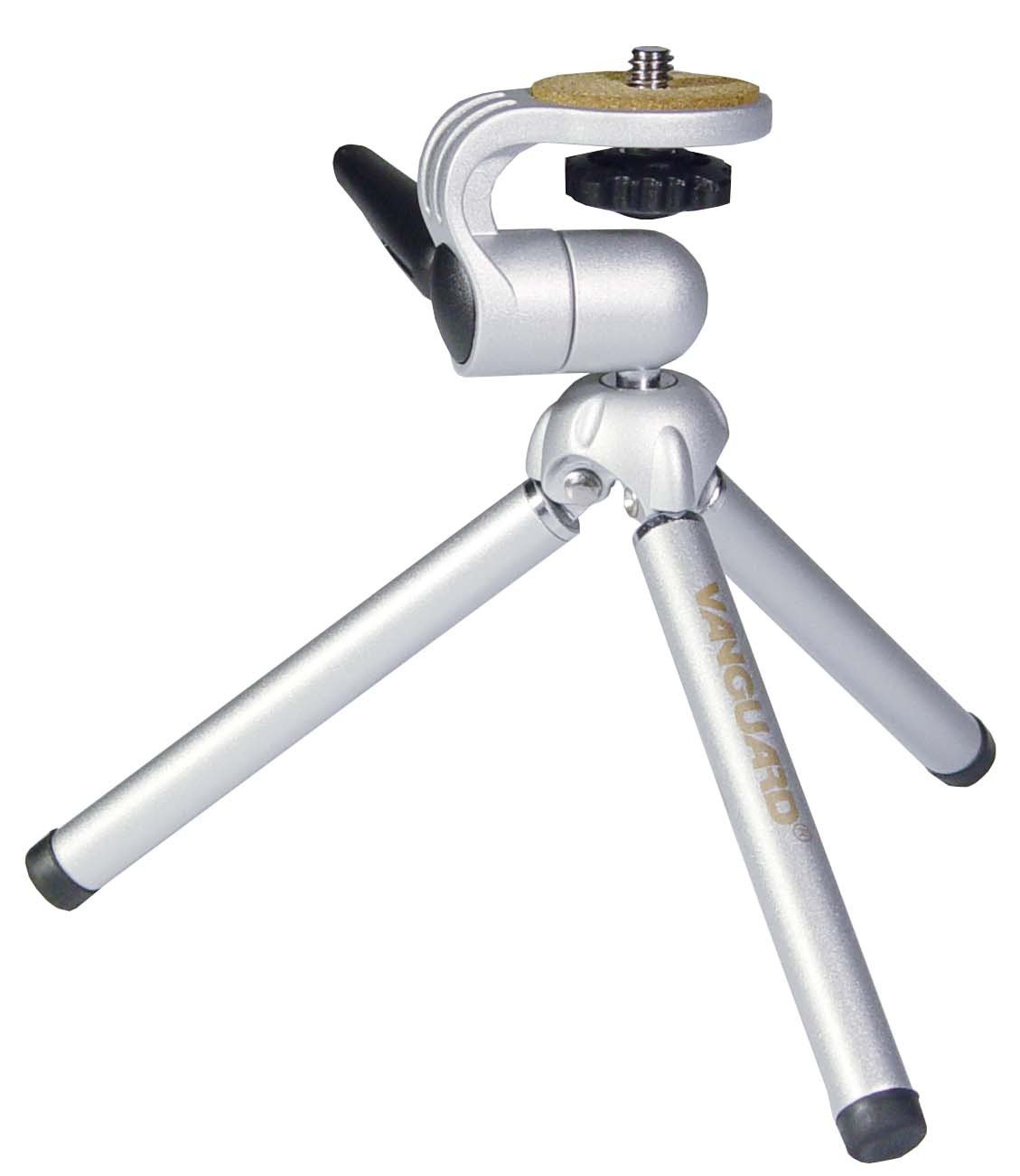 Vanguard VS-62 Kompaktowy statyw stołowy z 2-drożną głowicą, 16 cm, Czarny