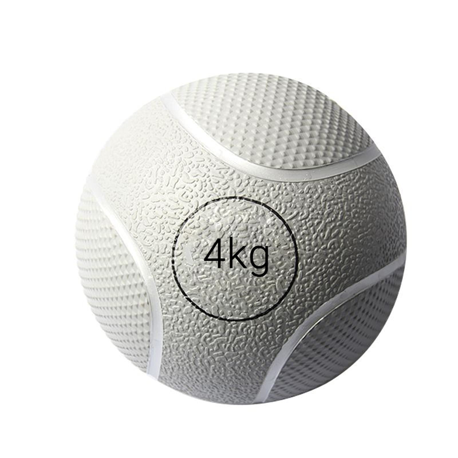 Piłki do ćwiczeń, Piłka lekarska Piłka lekarska z gumy dla dorosłych Unisex biała,4kg