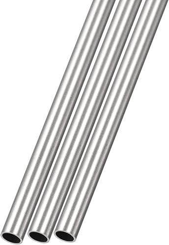 METALLIXITY Tubo de acero inoxidable 316 (0.236in de diámetro exterior x 0.020in de pared T x 11.811in de largo), 3 piezas, tubo recto, para muebles