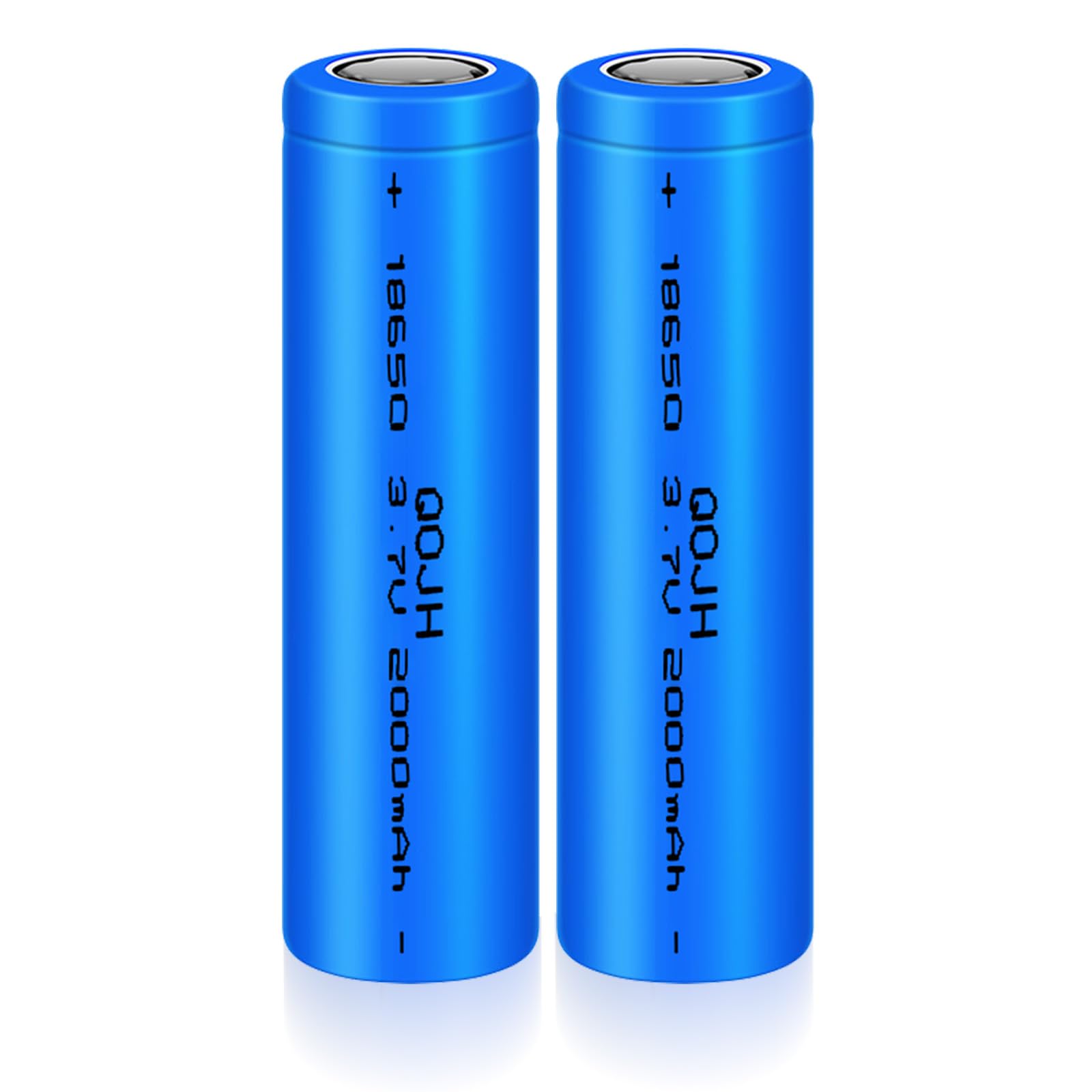 Lot De 2 Batteries Rechargeables 3,7 V 3500 MAh NiMH - Grande Capacité, Faible Autodécharge, Pour Lampes Frontales, Lampes Torches LED, Etc.