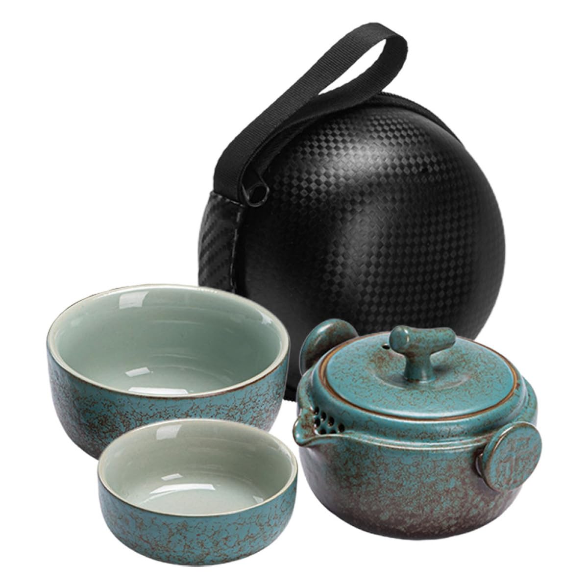 Juego de tetera individual LALAFINA con taza portátil para un té japonés perfecto