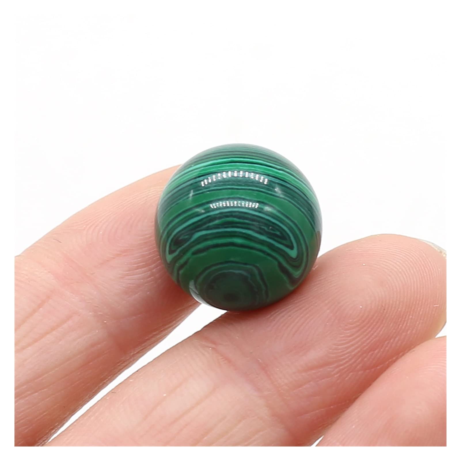 Quartz perles de pierres précieuses polies spécimen d'énergie malachite 16mm