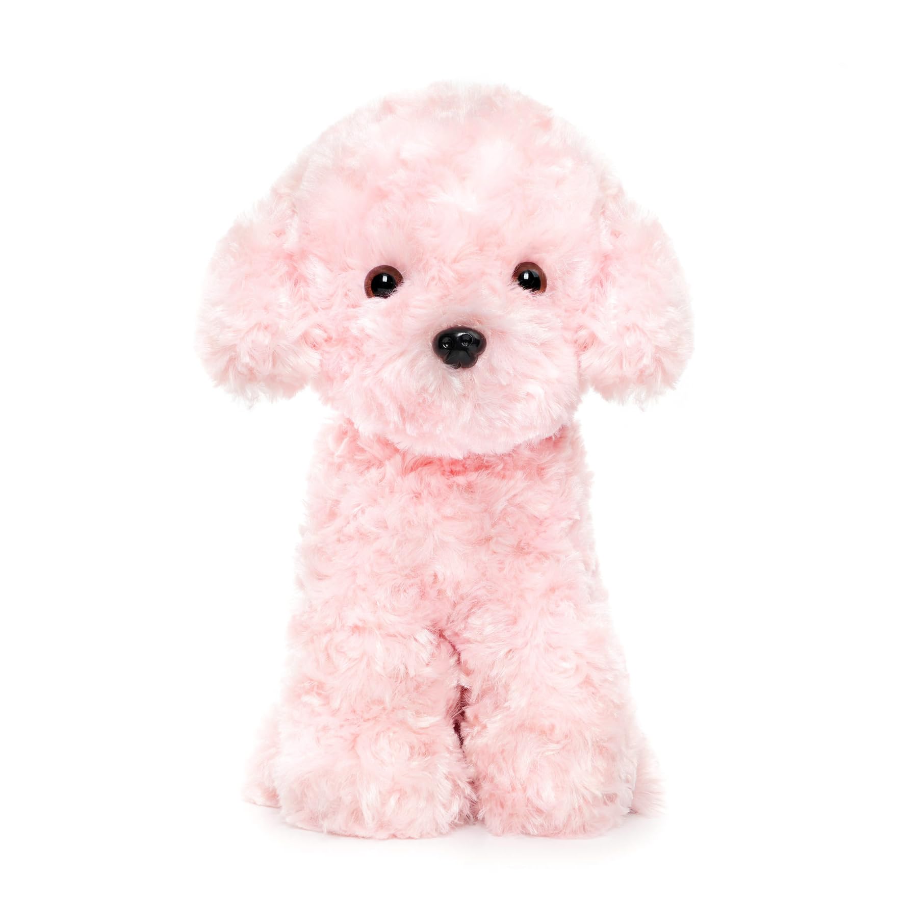 Amazon.co.jp: WEIGEDU ピンク 子犬 ぬいぐるみ ピンク トイプードル