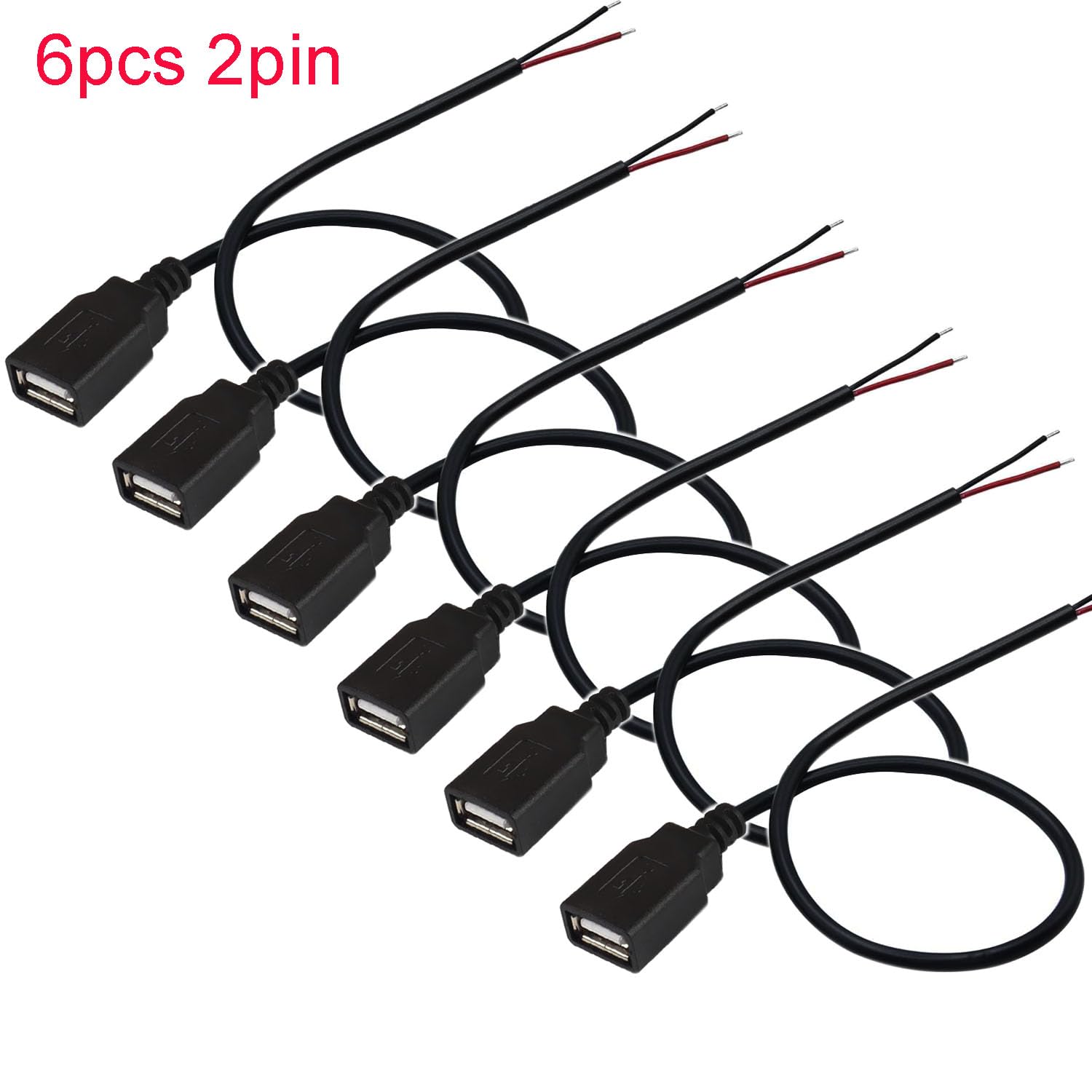0.25m 1m 2m 2pin 4pin cavo USB 2.0 tipo C maschio femmina connettore di estensione di saldatura tipo USB C fai da te cavo di riparazione caricatore  13