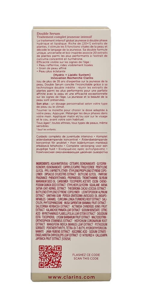 Double Serum Traitement Complet Anti-Âge Intensif 50 Ml Prodotto per la cura della pelle