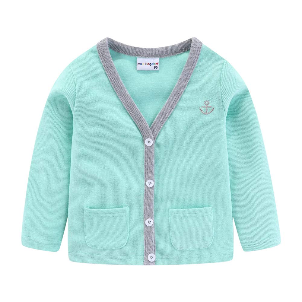 Mud KingdomGirls Cardigan Sweater V-Neck Botton Up School Uniform Knitted Outerwear