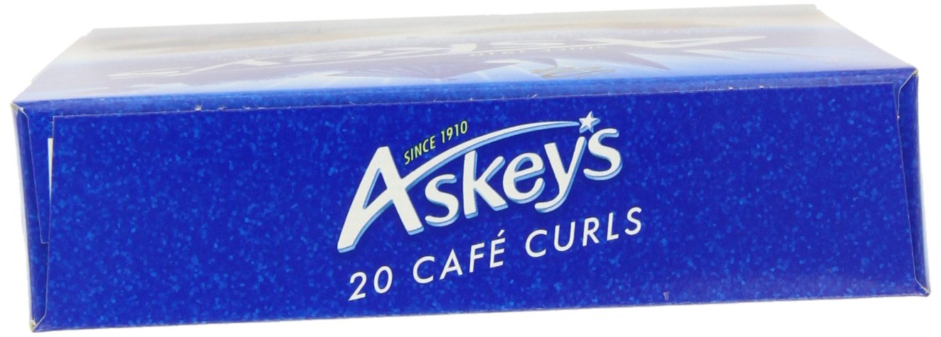 Askeys Café Society Café Curls 320 Rolled Wafers With A Chocolate Flavoured Lining