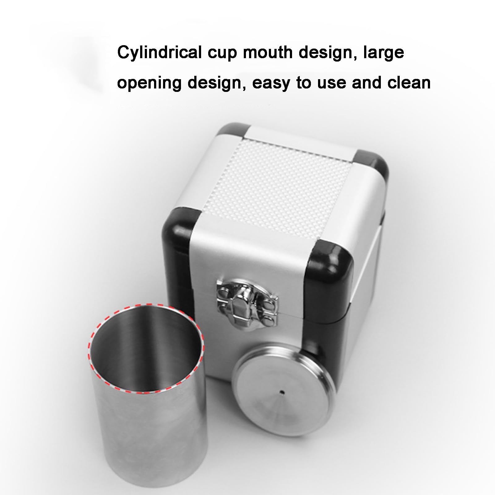 Vaso De Acero Inoxidable Para Medición De Densidad Y Alta Precisión | Error 1 Mg, Diseño Cilíndrico De Boca Ancha, Prueba De Densidad De Recubrimiento (50ml)