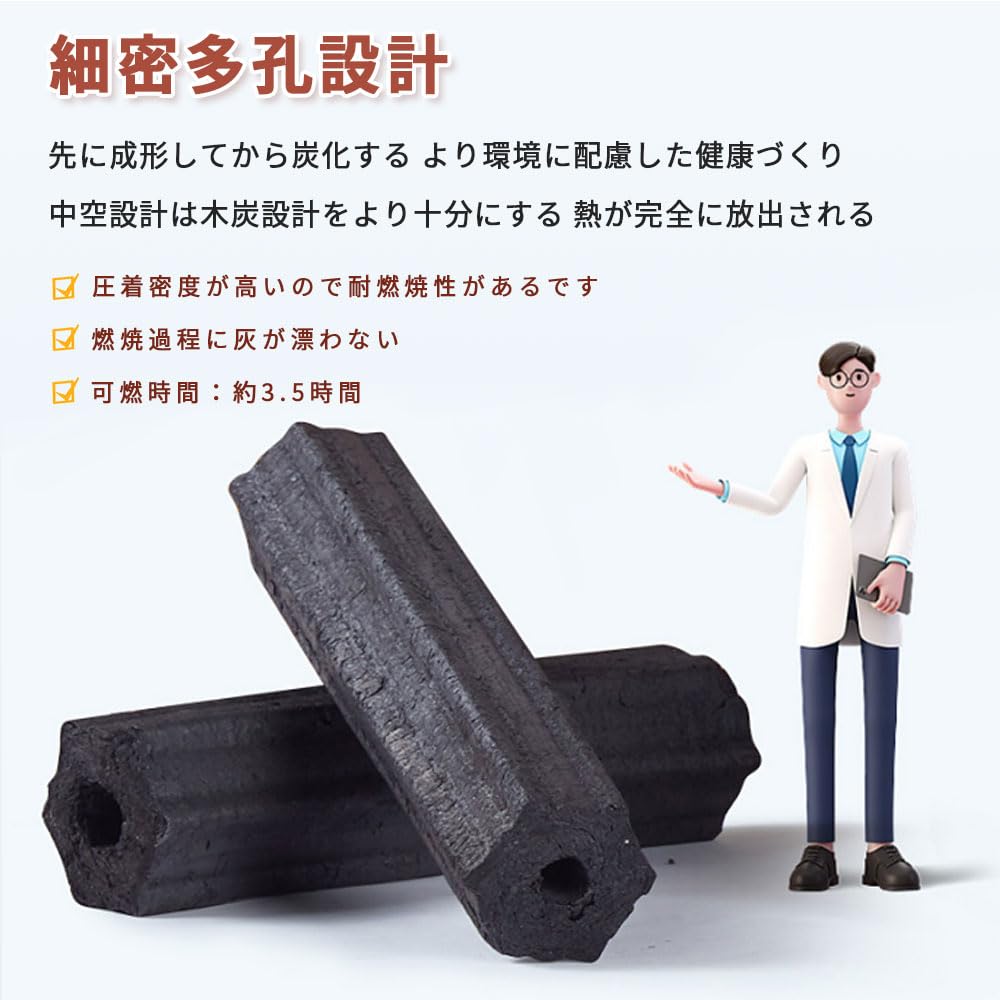 Amazon.co.jp: 高級オガ炭 20kg 木炭 バーベキュー 火起こしやすい
